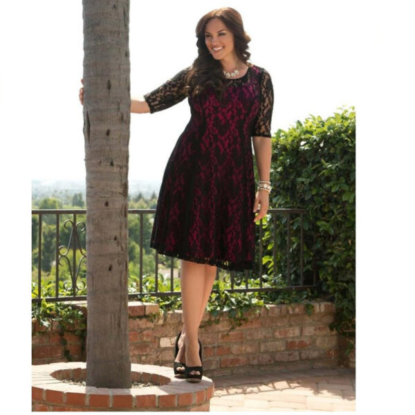 Plus Size Sweet Leah Lace Dress - Image 2
