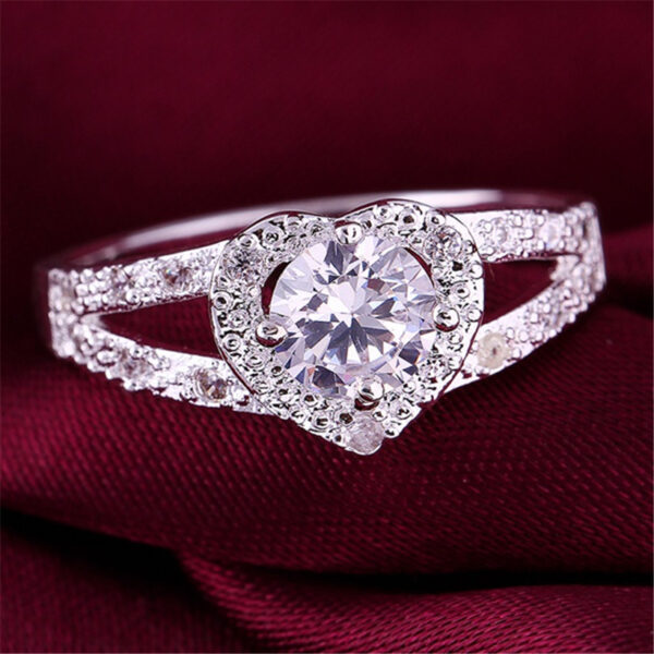 Silver Crystal CZ Ring - Image 3