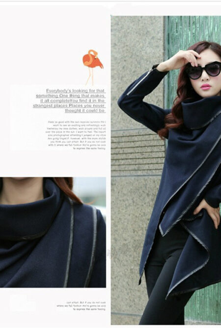 Wool Blends Outwear Autumn Winter Woolen Coat