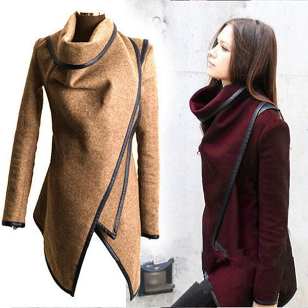 Wool Blends Outwear Autumn Winter Woolen Coat