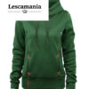 Hooded Top with Self-tie Pockets - Image 4