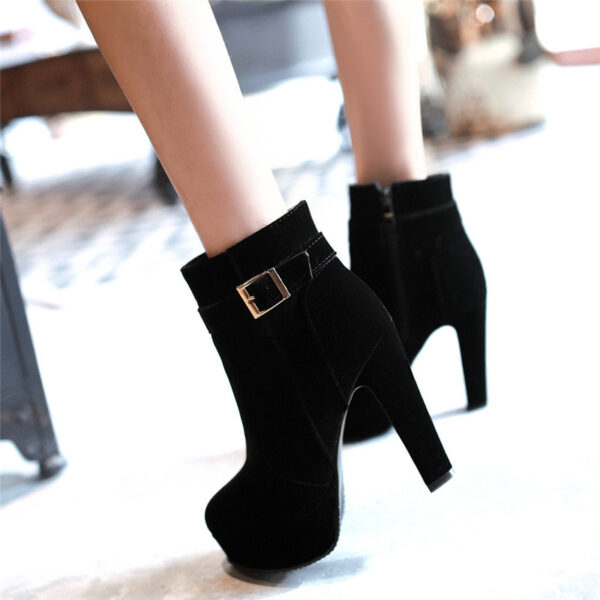Warm High Heels Ankle Boots - Image 6