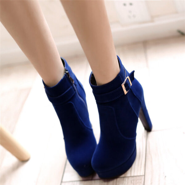 Warm High Heels Ankle Boots - Image 4