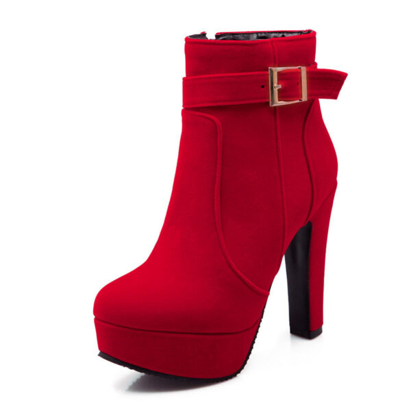 Warm High Heels Ankle Boots - Image 3