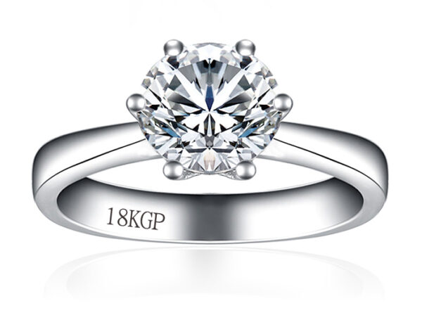 Gold Plated Ring With 18KGP Stamp Real White Gold Filled Ring - Image 6