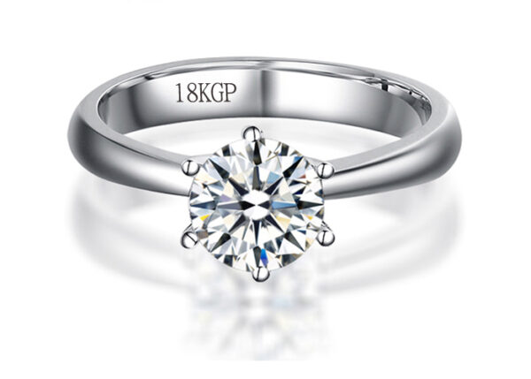Gold Plated Ring With 18KGP Stamp Real White Gold Filled Ring - Image 5