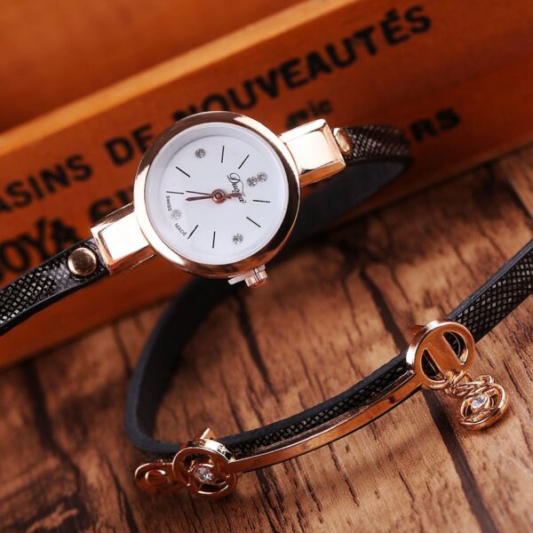 Women Gold Bracelet Quartz Gift Watch - Image 5