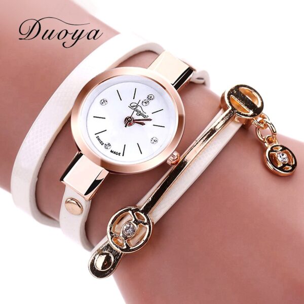 Women Gold Bracelet Quartz Gift Watch - Image 4