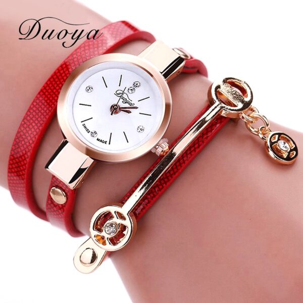 Women Gold Bracelet Quartz Gift Watch - Image 3