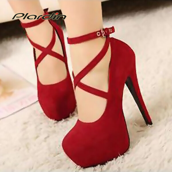 Women  High Heels  Shoes 11cm Suede