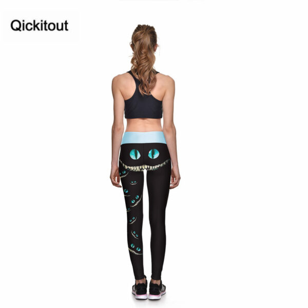New Leggings Green-eyed Smiley Face 3D Print - Image 3