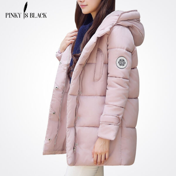 Long Parkas Thickening Cotton Women Winter Coat - Image 5