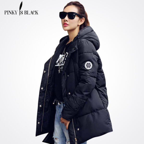Long Parkas Thickening Cotton Women Winter Coat - Image 3