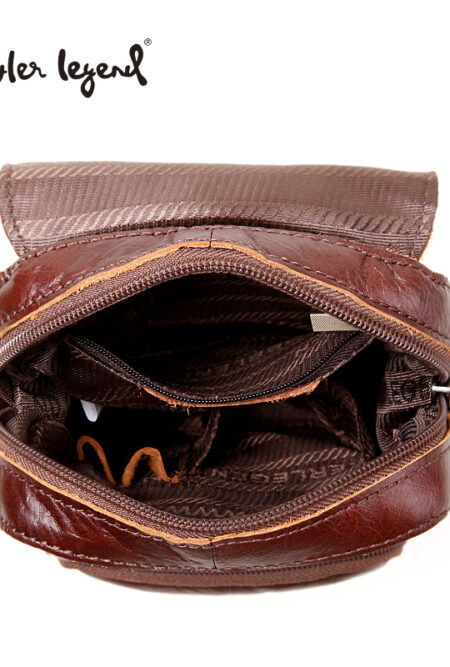 Male Cowhide Shoulder Crossbody Mini Bags