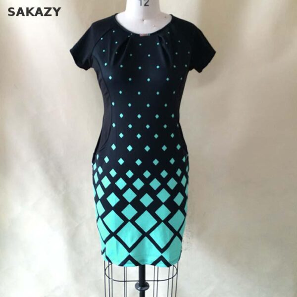 Elegant Loose  Plus Size Woman's  Dress - Image 3