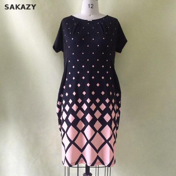 Elegant Loose  Plus Size Woman's  Dress - Image 2
