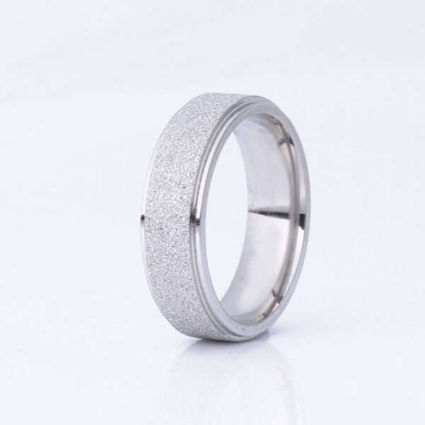 Titanium  High Quality  Frosted Rings for Men Women - Image 4