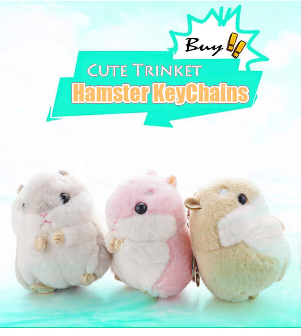Mini Hamster Keyring Holder - Image 4