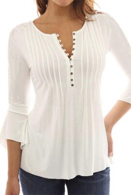 Elegant Ruffles Top Plus Size