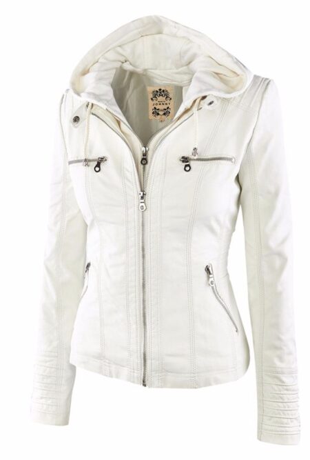 Ladies PU Leather Jacket