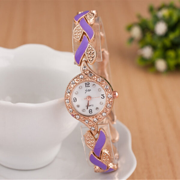 Luxury Crystal Bracelet Watch - Image 7