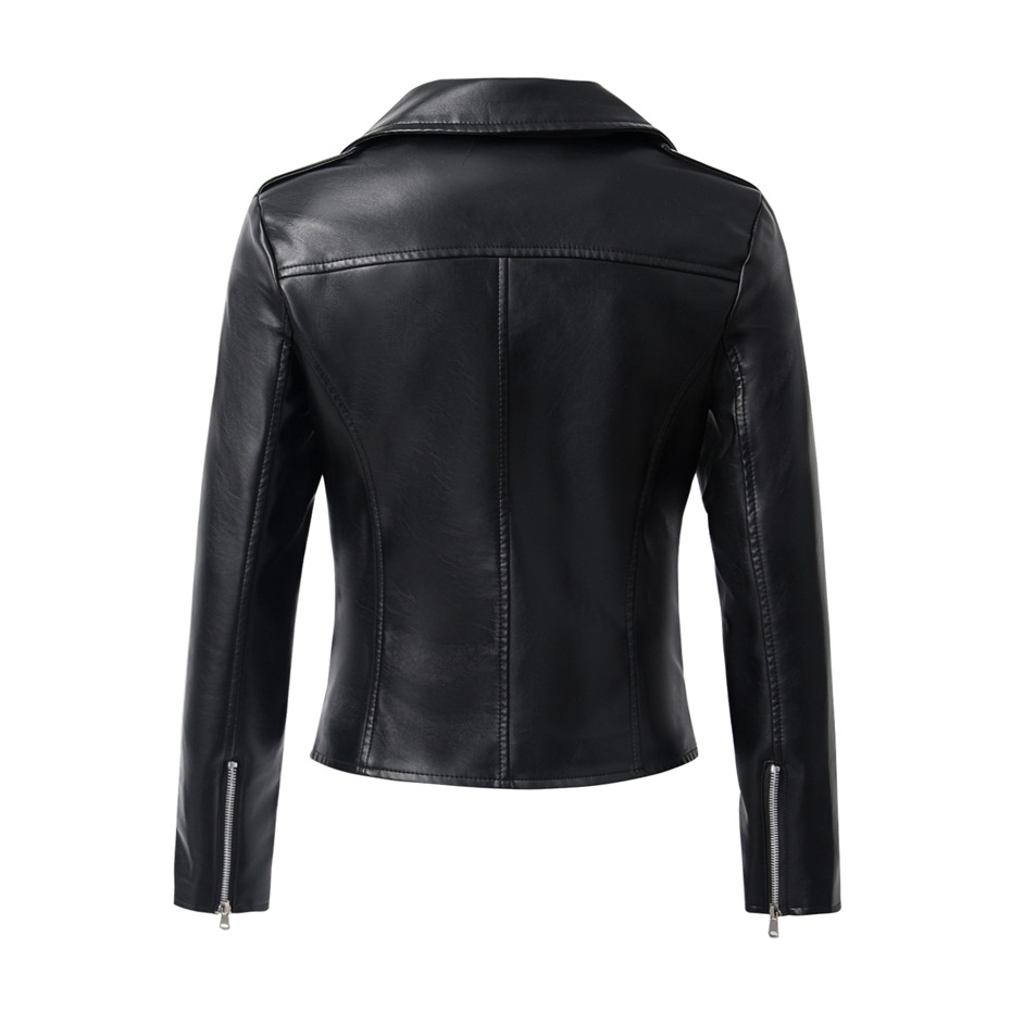 Classic Leather Women's Motorcycle Jacket - Fashion Design Store