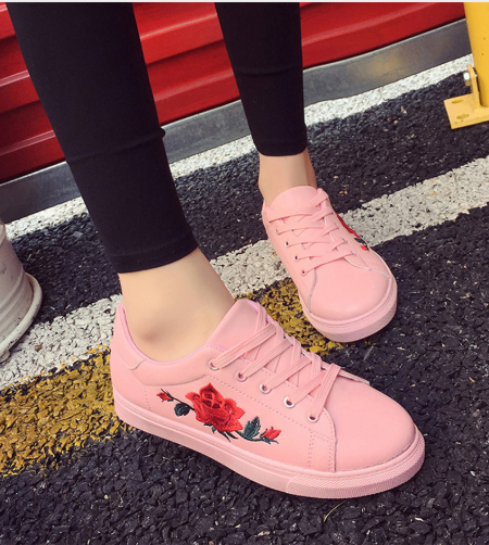 Embroidery Trend Loafers Sneakers