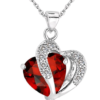 Fashion Heart  Crystal Pendant Necklace - Image 4