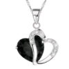 Fashion Heart  Crystal Pendant Necklace - Image 5
