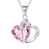 Fashion Heart  Crystal Pendant Necklace - Image 6