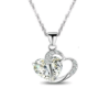 Fashion Heart  Crystal Pendant Necklace - Image 7
