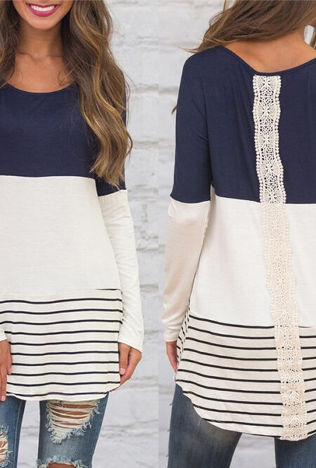 Long Sleeve Blouse Tunic Shirt Jumper Top