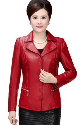 Faux Leather Jacket For Women