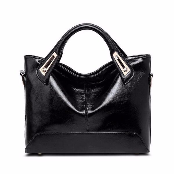 Women's Oil Wax Leather Designer Handbag - Image 4