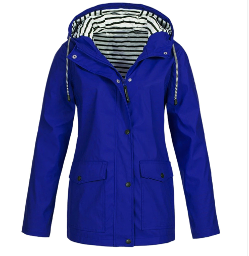 Beautiful Solid Raincoat Jacket - Fashion Design Store