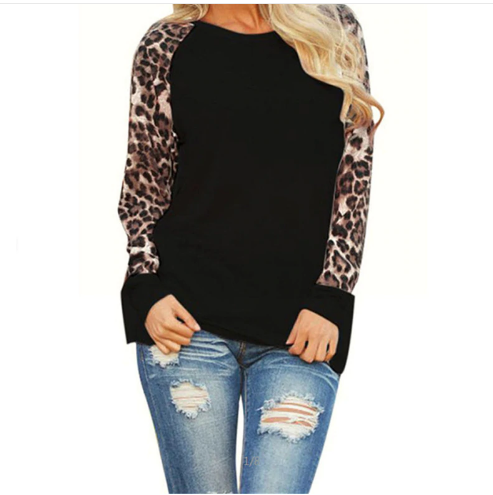 Long Sleeve Blouse Patchwork Shirt Tunic - Image 5