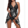 Two Piece Swimsuits With Chiffon Skirt - Image 3