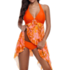 Two Piece Swimsuits With Chiffon Skirt - Image 7