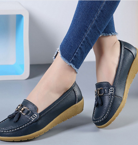 Breathable Slip-on Peas Massage Flat Shoes