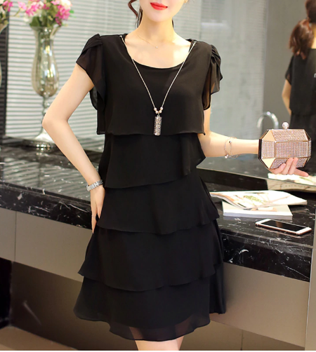 Elegant Chiffon Plus Size Dress