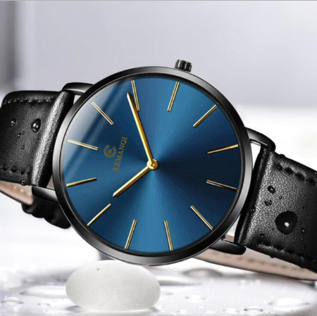 Awesome Luxury Ultra Slim Wrist Watch For Men - Fashion Design Store