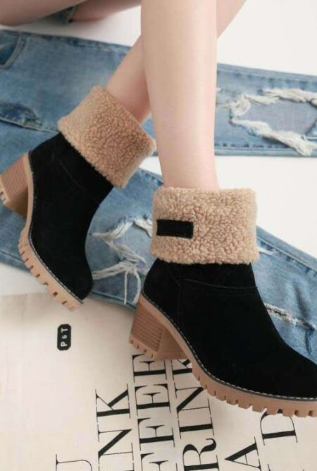 Awesome Ladies Winter Flock Warm Snow Boots