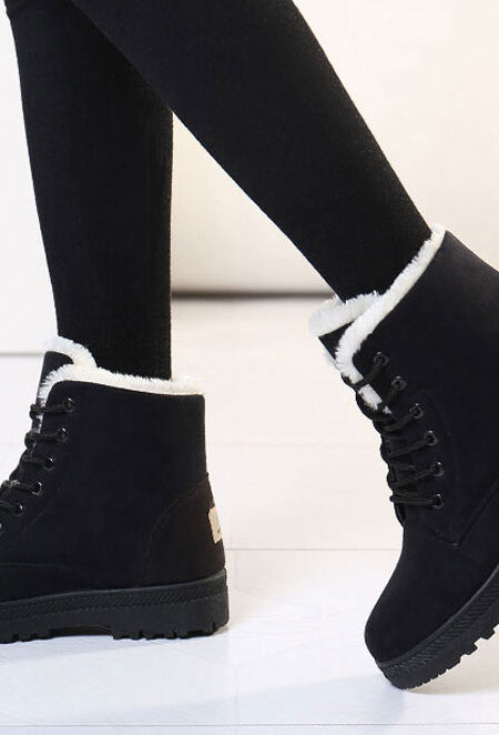 Comfortable  Warm Fur Plush Insole Women Winter Boots