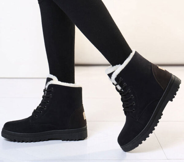 Comfortable  Warm Fur Plush Insole Women Winter Boots - Image 2