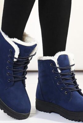 Comfortable  Warm Fur Plush Insole Women Winter Boots