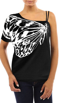 Beautiful Butterfly Short Sleeve Tunic