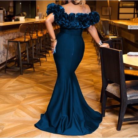 Elegant Long Maxi Trumpet Dress