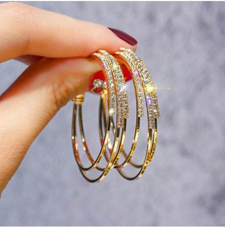 Gorgeous Multilayer Round Hoop Earrings