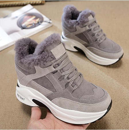 Gorgeous  Chunky Sneakers Platform Plush Casual Shoes