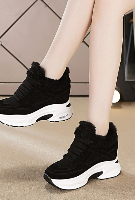 Gorgeous  Chunky Sneakers Platform Plush Casual Shoes